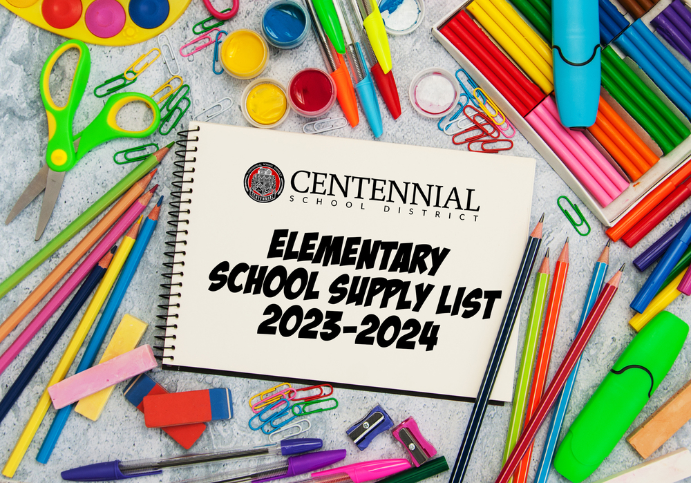 CSD Elementary School Supplies List Willow Dale Elementary School